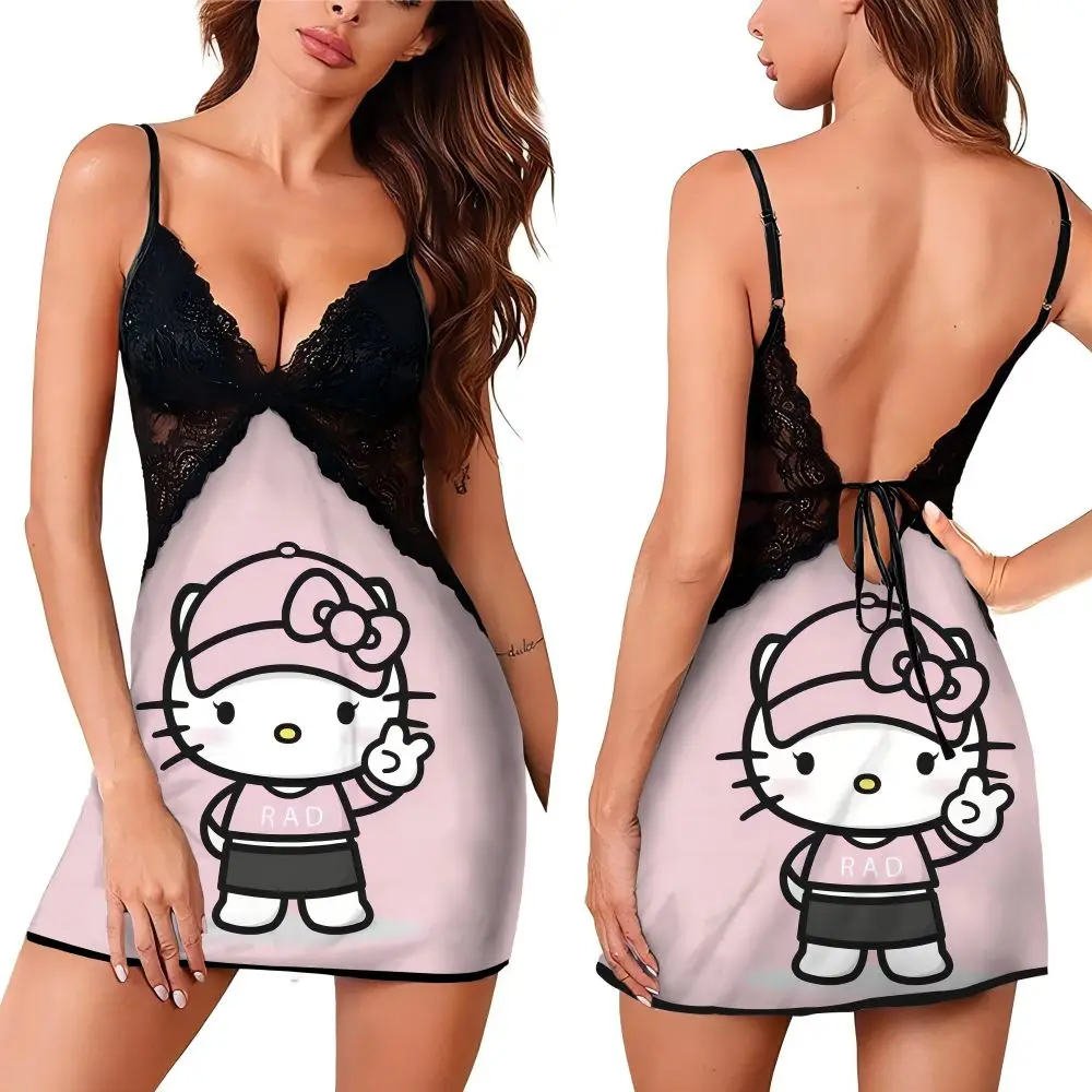 2024 Cartoon Pattern Sexy Suspender Sleeping Dress for Women Lace Hollow Design Female Nightwear Summer Sleevesless Sleepwear
2024 Cartoon Pattern Sexy Suspender Sleeping Dress for Women Lace Hollow Design Female Nightwear Summer Sleevesless Sleepwear