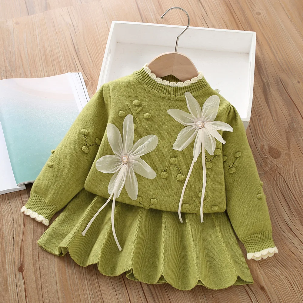 Girls Knitted Dress Clothing Sets Spring Autumn Children Woolen Jersey Sweaters Tops Skirts Party Dresses Suit Baby Outfits Kids
Girls Knitted Dress Clothing Sets Spring Autumn Children Woolen Jersey Sweaters Tops Skirts Party Dresses Suit Baby Outfits Kids