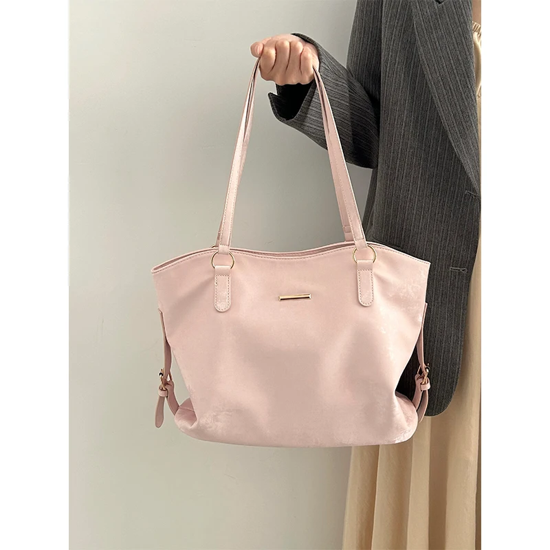 Large Capacity Pink Tote Bag for Women 2026 Niche Commuter Daily Versatile One Shoulder Bag Rectangle Magnetic Button Handbag
Large Capacity Pink Tote Bag for Women 2026 Niche Commuter Daily Versatile One Shoulder Bag Rectangle Magnetic Button Handbag