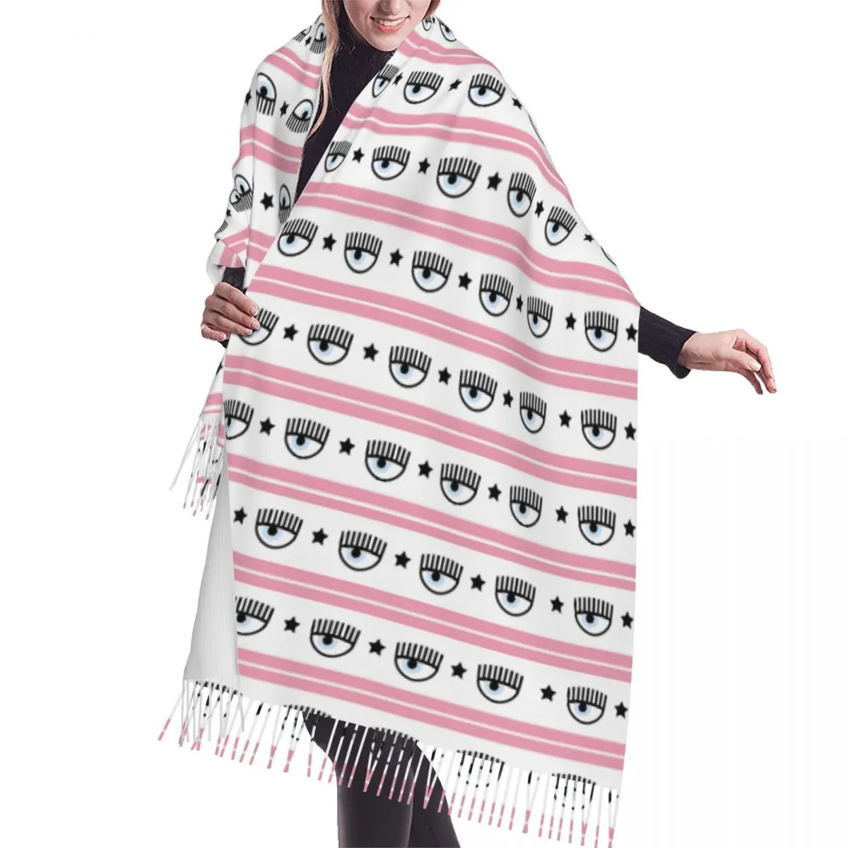 Custom Ferragnis Chiara Tassel Scarf Women Soft Modern Fashion Shawls Wraps Female Winter Scarves
Custom Ferragnis Chiara Tassel Scarf Women Soft Modern Fashion Shawls Wraps Female Winter Scarves