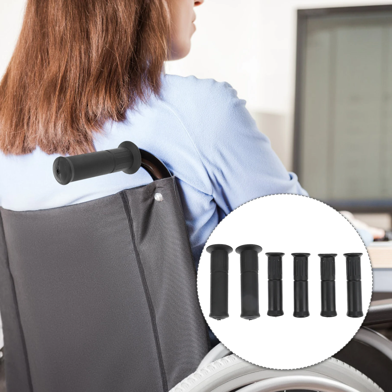 6pcs Trolley Handle Wraps Black Rubber Cover For Cart Comfortable Light Pressure Relief Tube Sleeve Handles Grip Protector 
6pcs Trolley Handle Wraps Black Rubber Cover For Cart Comfortable Light Pressure Relief Tube Sleeve Handles Grip Protector