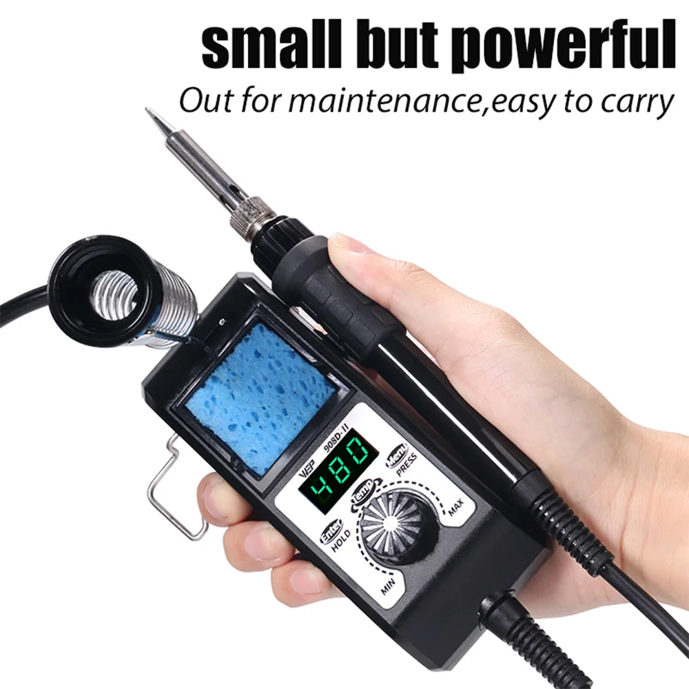 WEP Soldering Iron Adjustable Temperature Digital Soldering Station 928D-III 110w Soldering Kit
WEP Soldering Iron Adjustable Temperature Digital Soldering Station 928D-III 110w Soldering Kit