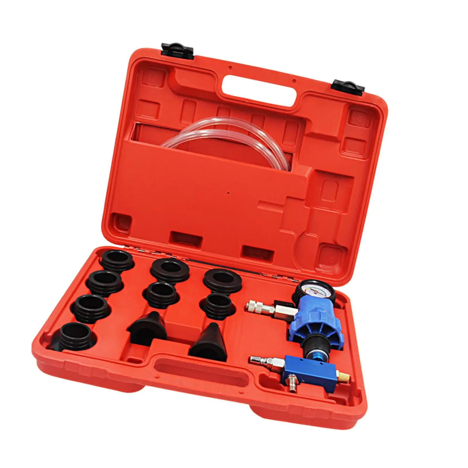 Radiator Cooling Antifreeze Replace Tool with Adapter Hoses Lightweight Portable with Storage Case Versatile for Vehicle
Radiator Cooling Antifreeze Replace Tool with Adapter Hoses Lightweight Portable with Storage Case Versatile for Vehicle