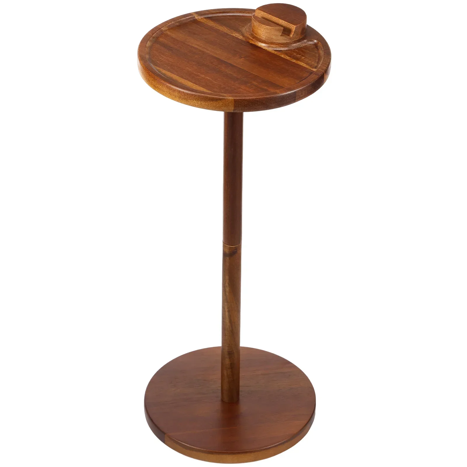 Mini Wooden Pedestal Side Table Elegant Small Round Side Table with Phone Holder and Weighted Base for Apartment Dormitory
Mini Wooden Pedestal Side Table Elegant Small Round Side Table with Phone Holder and Weighted Base for Apartment Dormitory