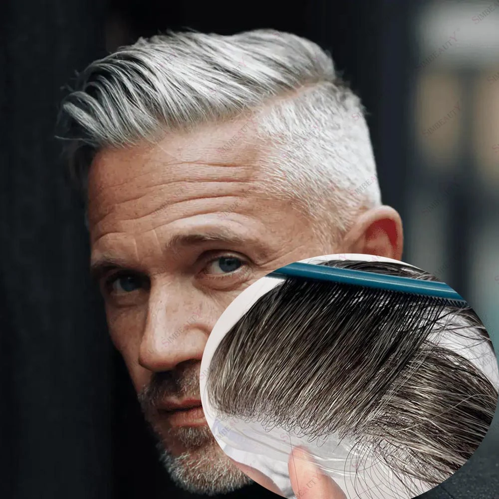 1B65 1B80 Old Man Super Thin Skin Base Human Hair Toupee 90%Density 0.02mm Vloop PU Capillary Prosthesis Natural Hairline Wigs
1B65 1B80 Old Man Super Thin Skin Base Human Hair Toupee 90%Density 0.02mm Vloop PU Capillary Prosthesis Natural Hairline Wigs