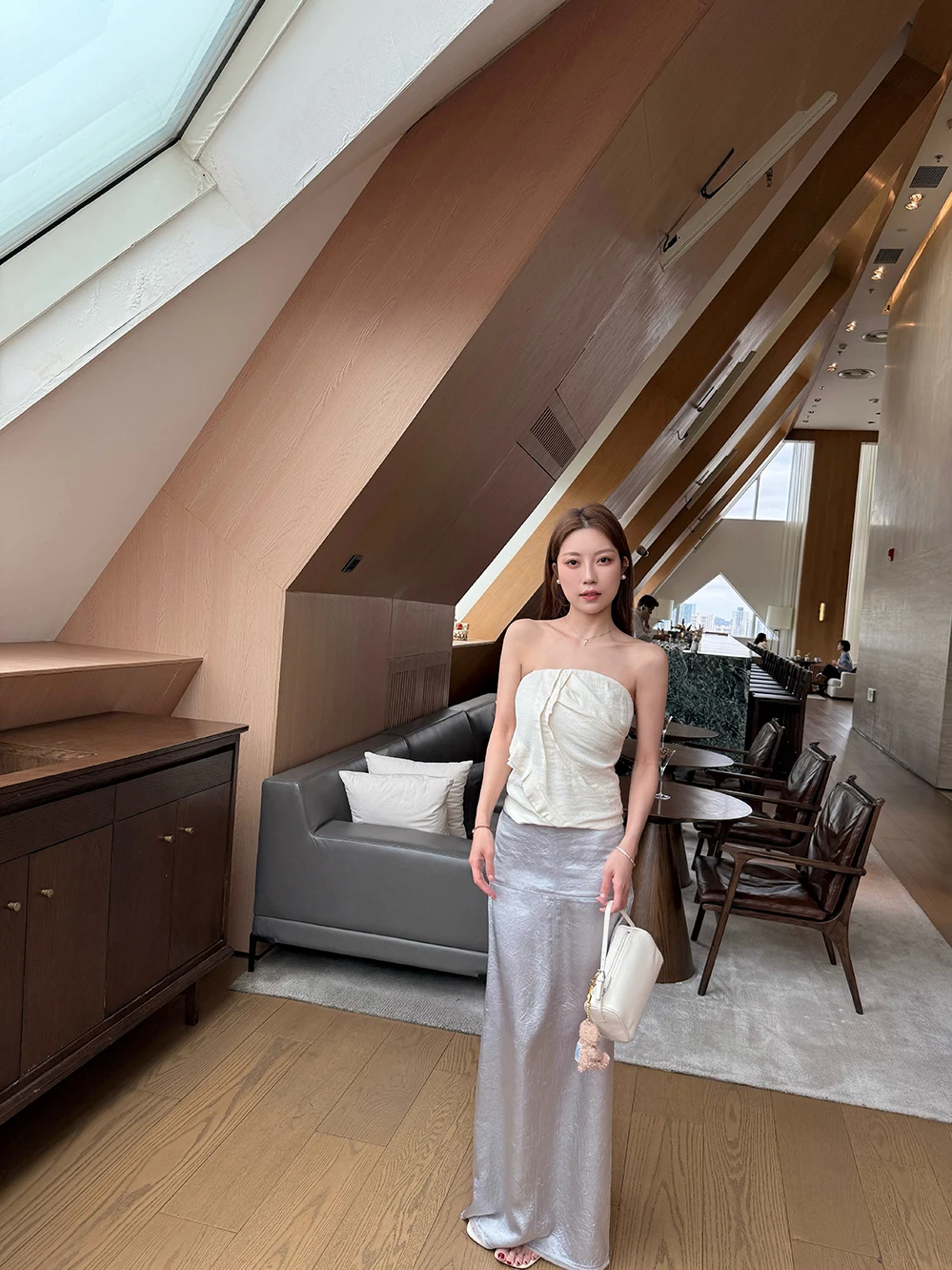 Ele Acetate Asymmetrical Slit Skirt Bodycon Texture Women's Busin Ci Commute Tour Pure Color mid Waist Fit Skirt
Ele Acetate Asymmetrical Slit Skirt Bodycon Texture Women's Busin Ci Commute Tour Pure Color mid Waist Fit Skirt