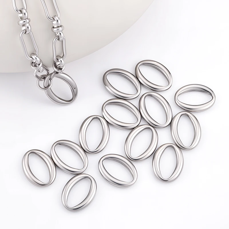 5Pcs Stainless Steel Oval Charms Geometric Connectors Pendants For Jewelry DIY Earrings Necklaces Bracelets Making Accessories
5Pcs Stainless Steel Oval Charms Geometric Connectors Pendants For Jewelry DIY Earrings Necklaces Bracelets Making Accessories