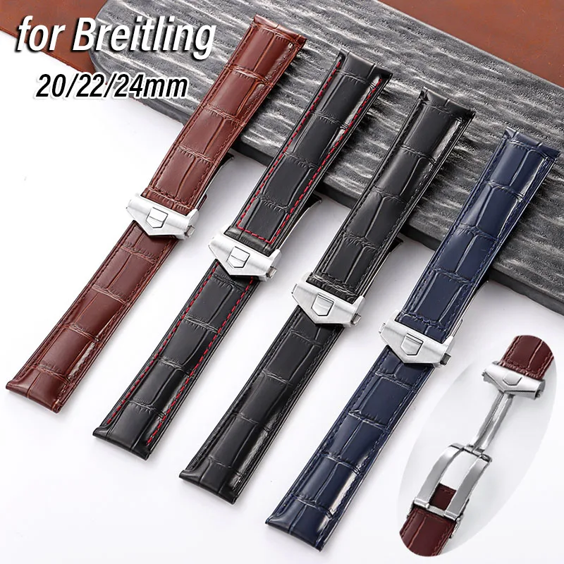 20mm 22mm 24mm Luxury Leather Watch Strap for Breitling Band Bamboo Patterned Cowhide Bracelet Secure Deployment Clasp Wristband
20mm 22mm 24mm Luxury Leather Watch Strap for Breitling Band Bamboo Patterned Cowhide Bracelet Secure Deployment Clasp Wristband