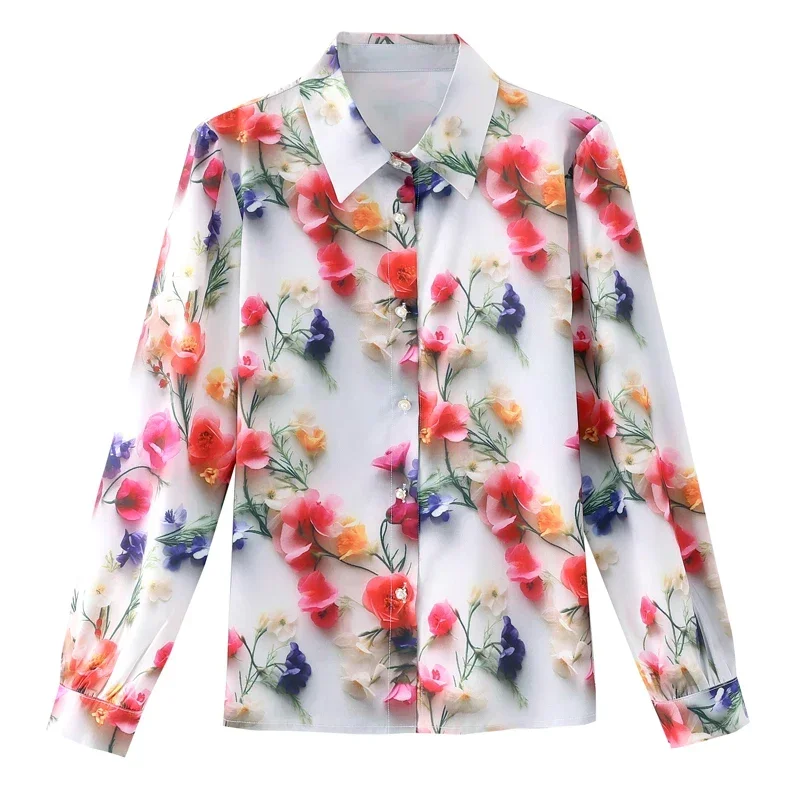 Шифоновая винтажная женская рубашка, летняя новая одежда с принтом, распродажа, Свободные корейские Топы с длинным рукавом, модные женские блузки с воротником-поло 
Шифоновая винтажная женская рубашка, летняя новая одежда с принтом, распродажа, Свободные корейские Топы с длинным рукавом, модные женские блузки с воротником-поло