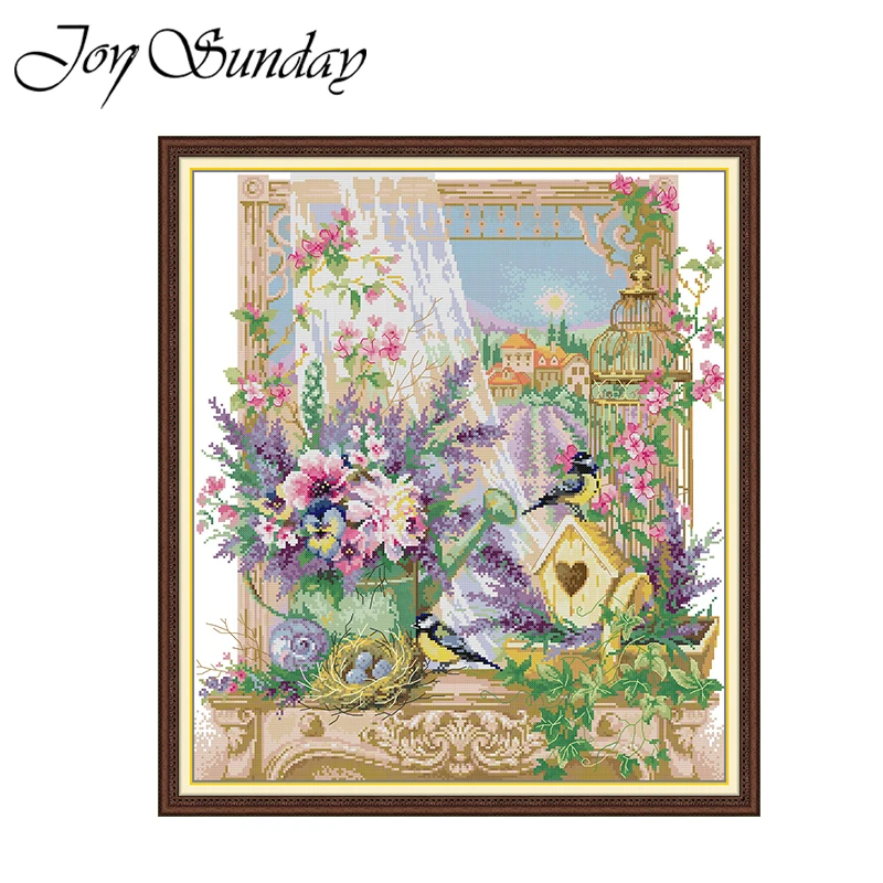 Набор для вышивки крестиком JoySunday Aida 16CT с цветочным рисунком, ткань для творчества, фольклорное ремесло, домашнее украшение, Набор для вышивки
Набор для вышивки крестиком JoySunday Aida 16CT с цветочным рисунком, ткань для творчества, фольклорное ремесло, домашнее украшение, Набор для вышивки