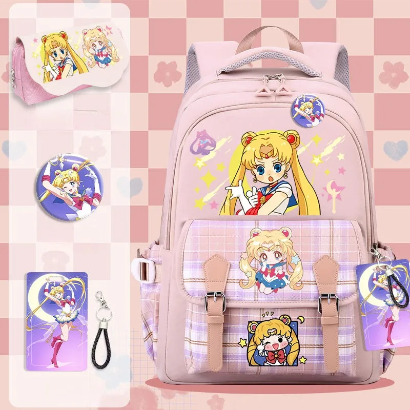 Sailor Moon 2D animation peripheral cartoon cute girl heart lightweight large capacity backpack high-looking girlfriend gift
Sailor Moon 2D animation peripheral cartoon cute girl heart lightweight large capacity backpack high-looking girlfriend gift