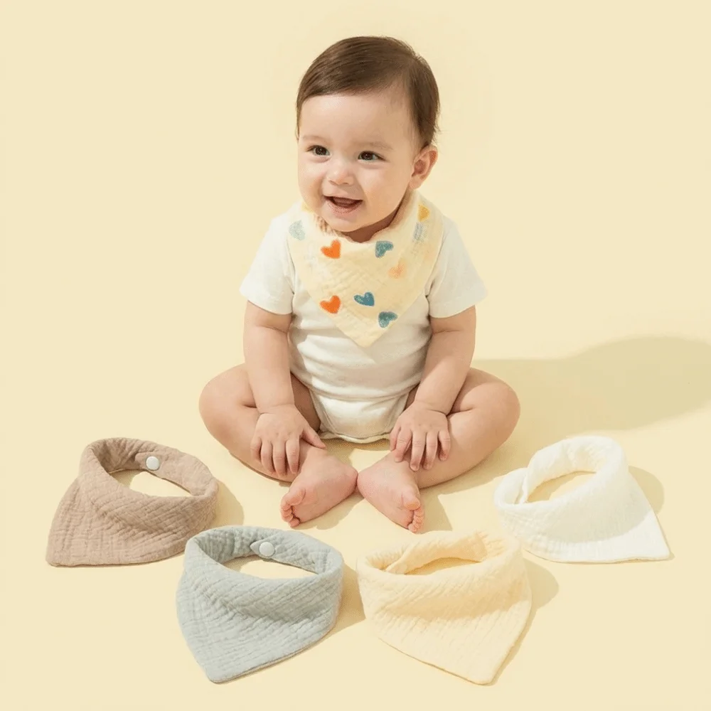Skin-Friendly Soft Baby Bibs Cotton Solid Color Newborn Drooling Bib Button Closure High Absorb Burp Cloth Drooling Protection
Skin-Friendly Soft Baby Bibs Cotton Solid Color Newborn Drooling Bib Button Closure High Absorb Burp Cloth Drooling Protection