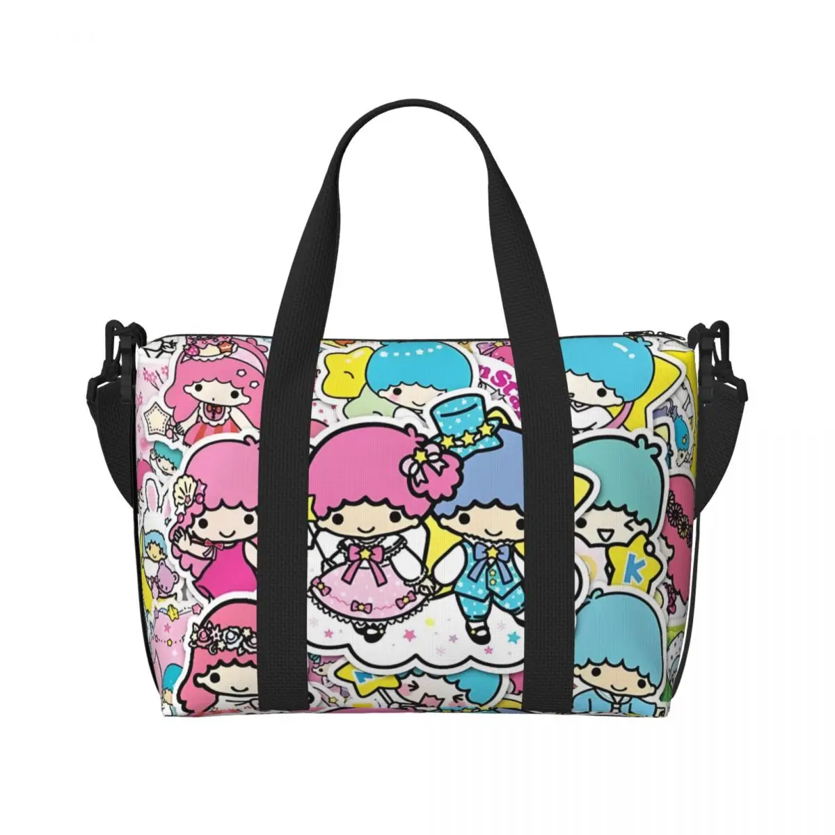Custom Large Anime Sanrio Cartoon Little Twin Stars Tote Bag for Women Kiki Kawaii Lala Shoulder Shopper Gym Beach Travel Bag
Custom Large Anime Sanrio Cartoon Little Twin Stars Tote Bag for Women Kiki Kawaii Lala Shoulder Shopper Gym Beach Travel Bag
