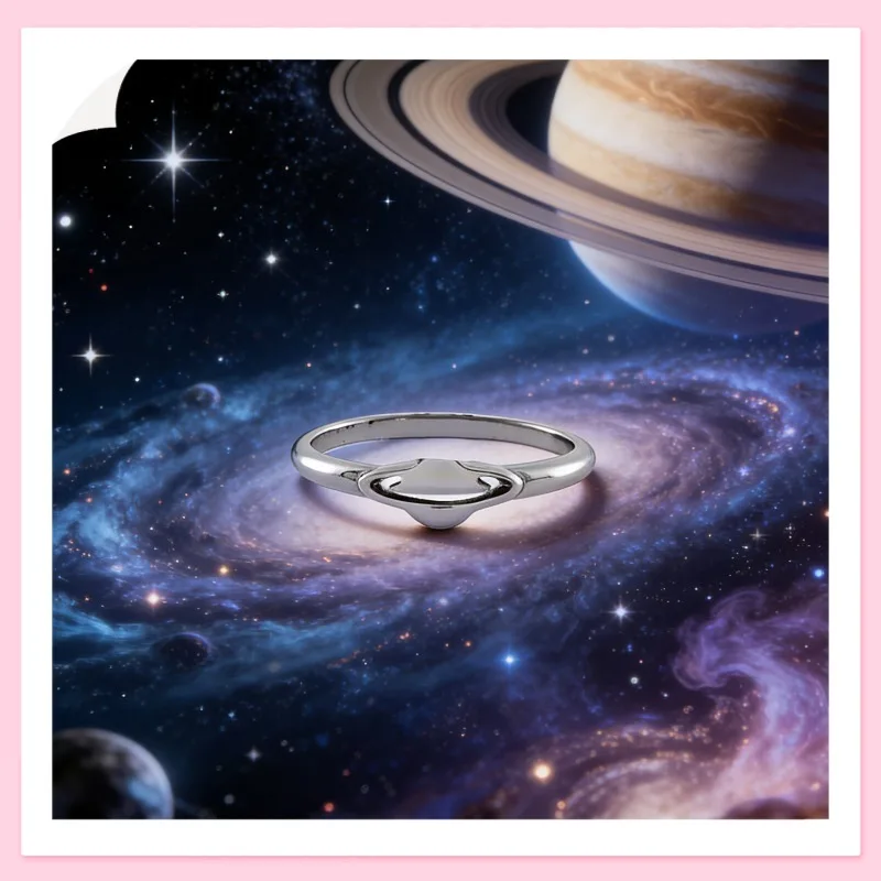 Silver Plated Minimalist 3D Saturn Band Ring, Trendy Simple Jewelry for Women Men Daily Wear Gift
Silver Plated Minimalist 3D Saturn Band Ring, Trendy Simple Jewelry for Women Men Daily Wear Gift