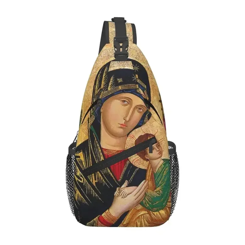 Custom Cool Our Lady Of Help Sling Bags for Traveling Men Roman Catholic Virgin Mary Crossbody Chest Backpack Shoulder Daypack
Custom Cool Our Lady Of Help Sling Bags for Traveling Men Roman Catholic Virgin Mary Crossbody Chest Backpack Shoulder Daypack