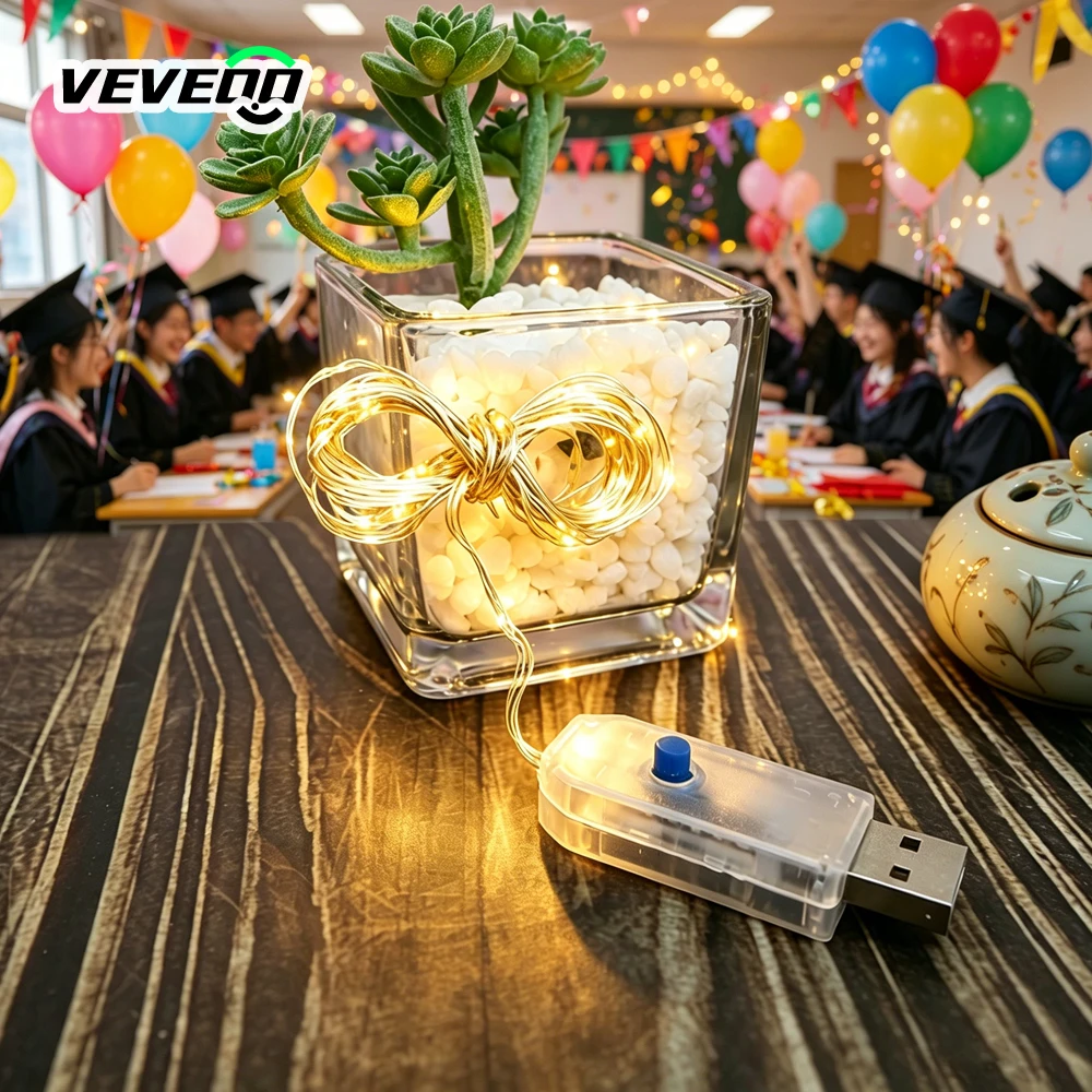 USB Led Copper Wire String Lights 8modes Waterproof Fairy Lights DIY Garland Christmas Wedding Party Home Decoration lamp
USB Led Copper Wire String Lights 8modes Waterproof Fairy Lights DIY Garland Christmas Wedding Party Home Decoration lamp