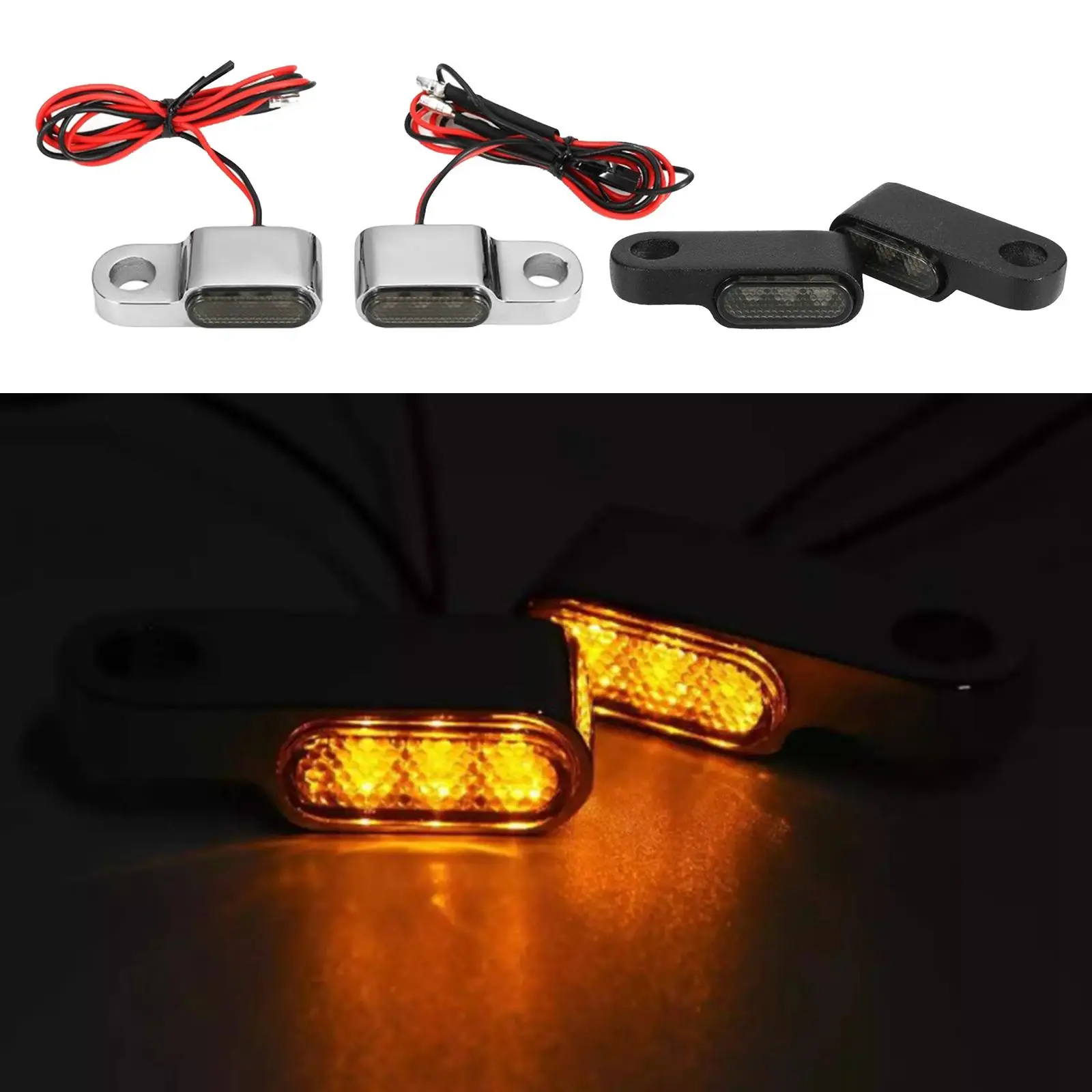 Universal Motorcycle Turn Signals LED Aluminum Mini Blinker Tail Light Waterproof for 12V Motorbike Bike Indicator
Universal Motorcycle Turn Signals LED Aluminum Mini Blinker Tail Light Waterproof for 12V Motorbike Bike Indicator