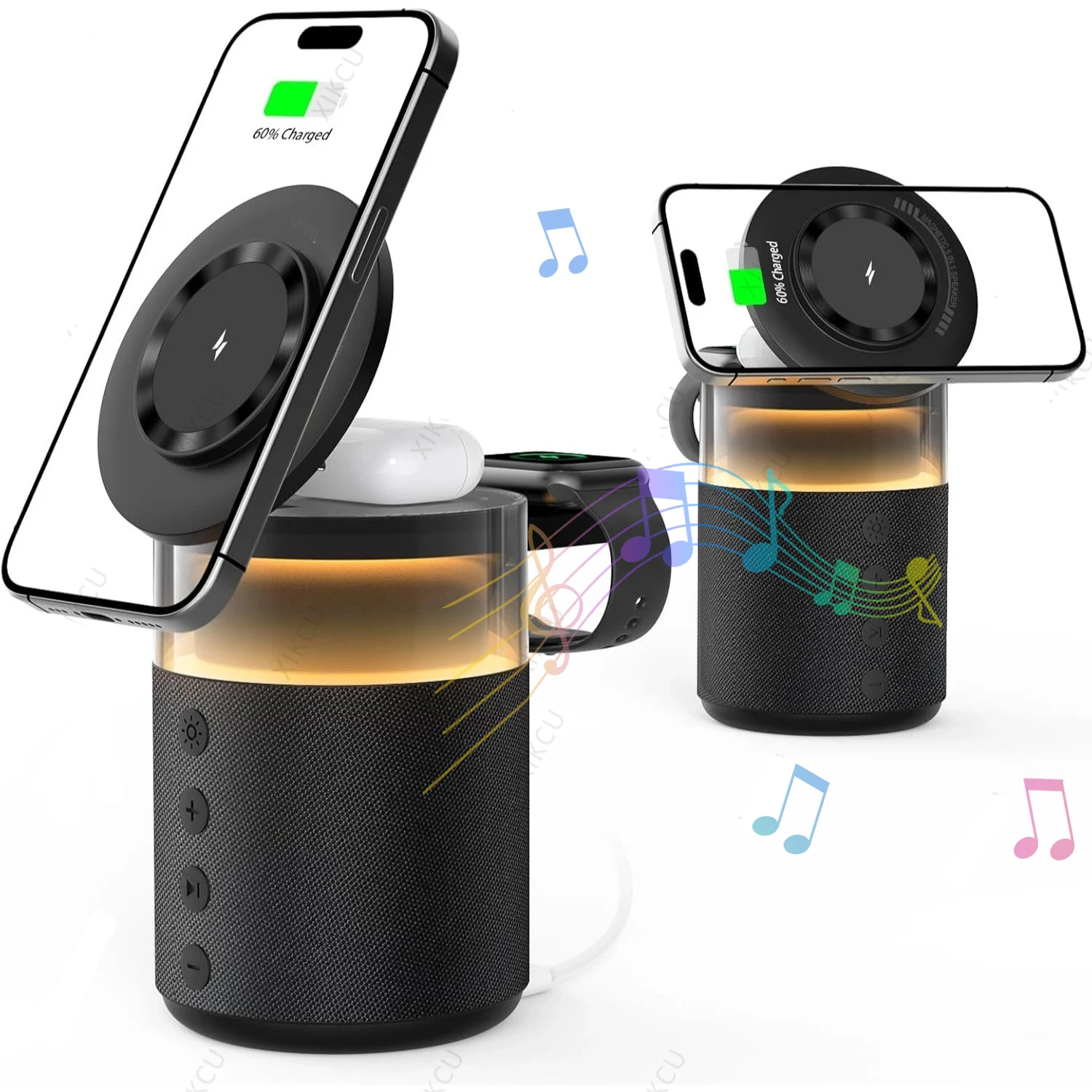 Bluetooth-совместимая колонка с беспроводной зарядкой и ночником для Apple Watch, iPhone 17, 16, 15, 14, 13, 12 Pro Max, AirPods Pro
Bluetooth-совместимая колонка с беспроводной зарядкой и ночником для Apple Watch, iPhone 17, 16, 15, 14, 13, 12 Pro Max, AirPods Pro