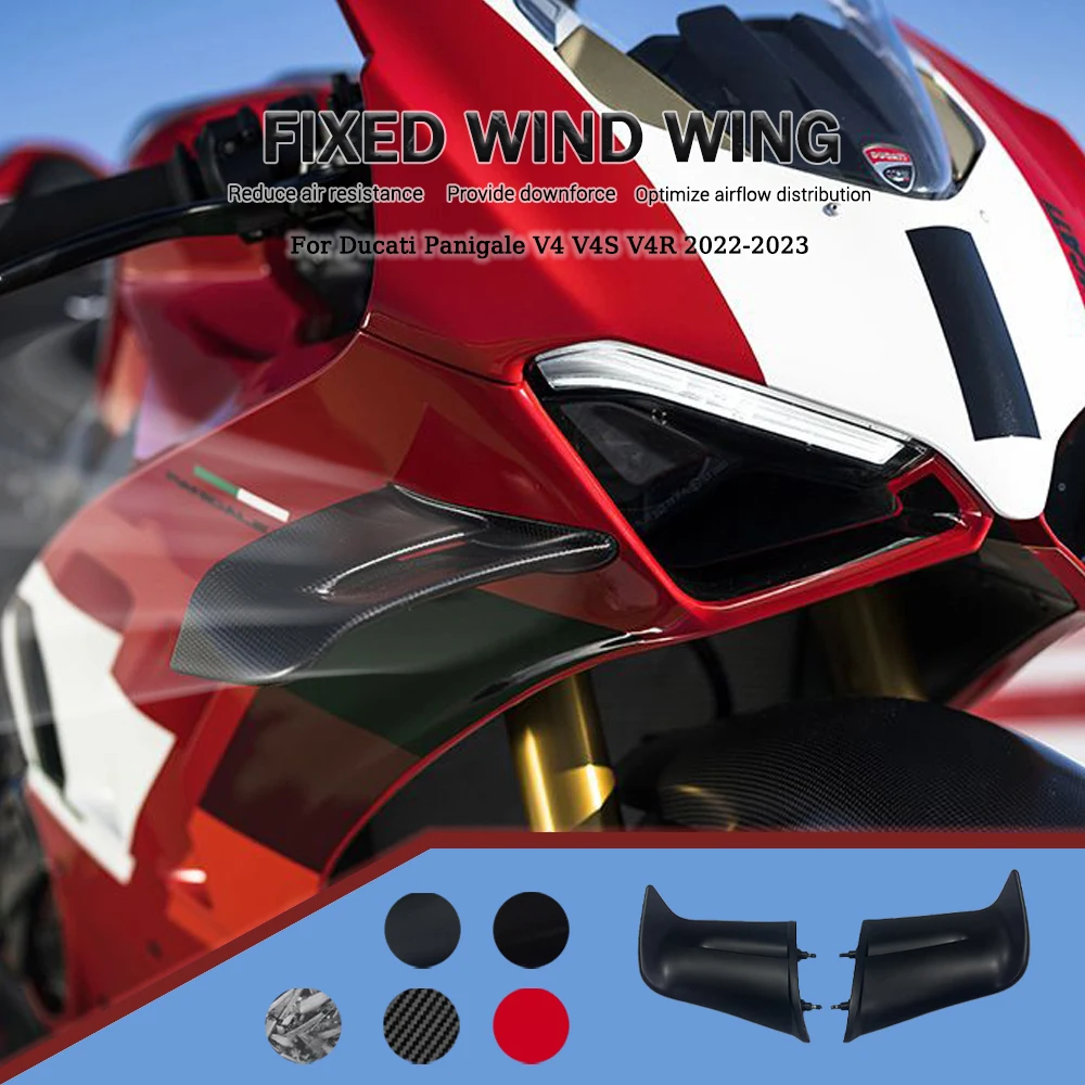 For DUCATI Panigale V4 V4S V4R 2022 2023 Motorcycle Winglets Accessories Side Panels Fixed Wing Aerodynamics Fairing Kit ABS
For DUCATI Panigale V4 V4S V4R 2022 2023 Motorcycle Winglets Accessories Side Panels Fixed Wing Aerodynamics Fairing Kit ABS