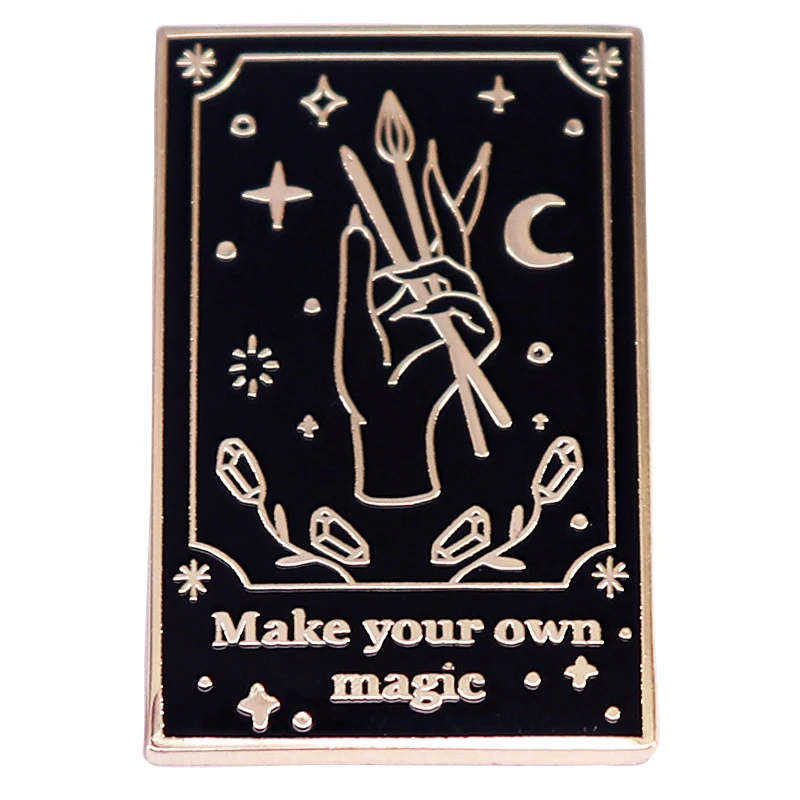 A3414 Make your own magic Tarot Enamel Pins Custom Card Witch Dark Punk Brooches Lapel Badges Gothic Jewelry Party Gifts
A3414 Make your own magic Tarot Enamel Pins Custom Card Witch Dark Punk Brooches Lapel Badges Gothic Jewelry Party Gifts