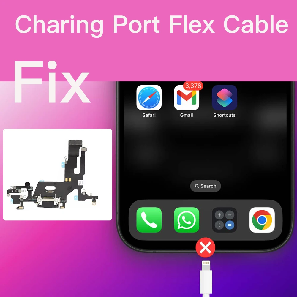 USB Charging Dock Flex Cable For iPhone 11 Pro Max Charger With Microphone Replacement Parts
USB Charging Dock Flex Cable For iPhone 11 Pro Max Charger With Microphone Replacement Parts
