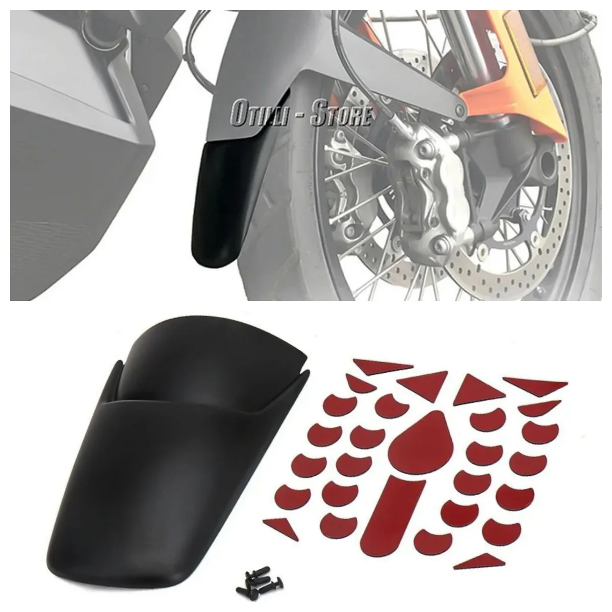 For KTM 790 ADV 890 Adventure Motorcycle Front Fender Extender ABS Mudguard Extension Black Splash Guard 115mm Wheel Hugger
For KTM 790 ADV 890 Adventure Motorcycle Front Fender Extender ABS Mudguard Extension Black Splash Guard 115mm Wheel Hugger