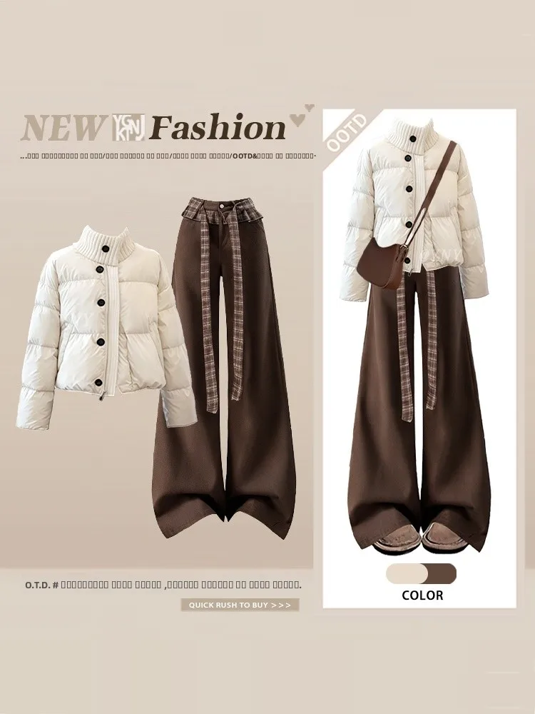 Модный зимний наряд, корейский хлопковый джинт с молодежным воротником и винтажные утягивающие повседневные джинсовые брюки, комплект из двух предметов
Модный зимний наряд, корейский хлопковый джинт с молодежным воротником и винтажные утягивающие повседневные джинсовые брюки, комплект из двух предметов