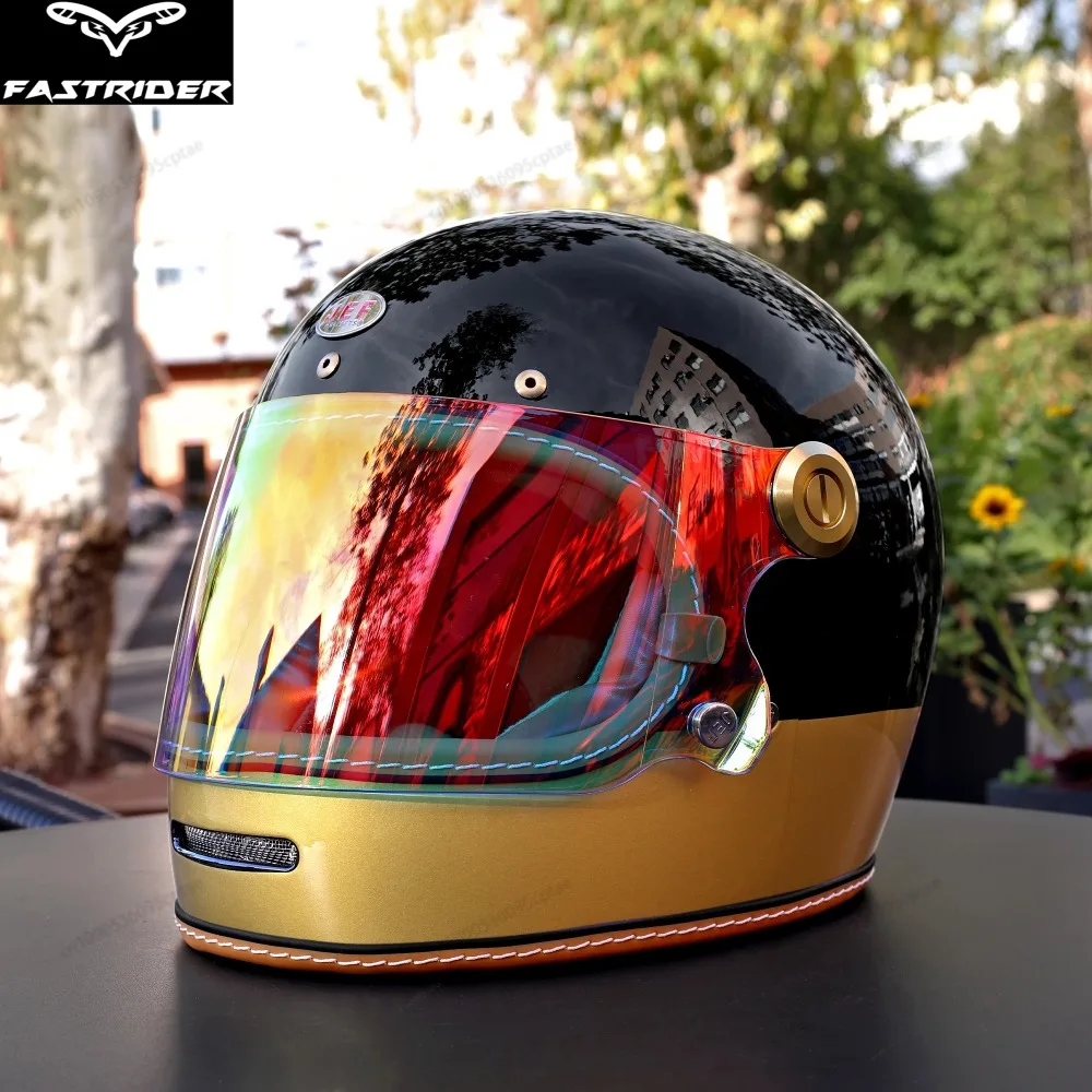 Retro Fiberglass Moto Helmet Full Face Pig Nose Vent Lightweight Vintage Road Cruise Four Season Capacete Moto
Retro Fiberglass Moto Helmet Full Face Pig Nose Vent Lightweight Vintage Road Cruise Four Season Capacete Moto