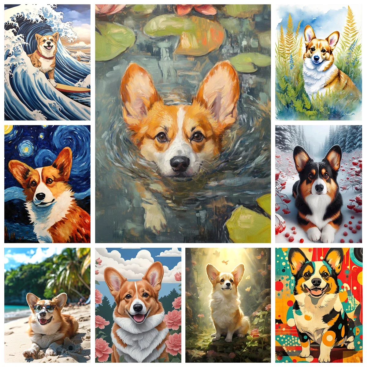 Welsh Corgi 5D Diamond Painting Cute Pet Dog Art Mosaic Portrait DIY Diamond Embroidery Room Home Decor Handicraft
Welsh Corgi 5D Diamond Painting Cute Pet Dog Art Mosaic Portrait DIY Diamond Embroidery Room Home Decor Handicraft