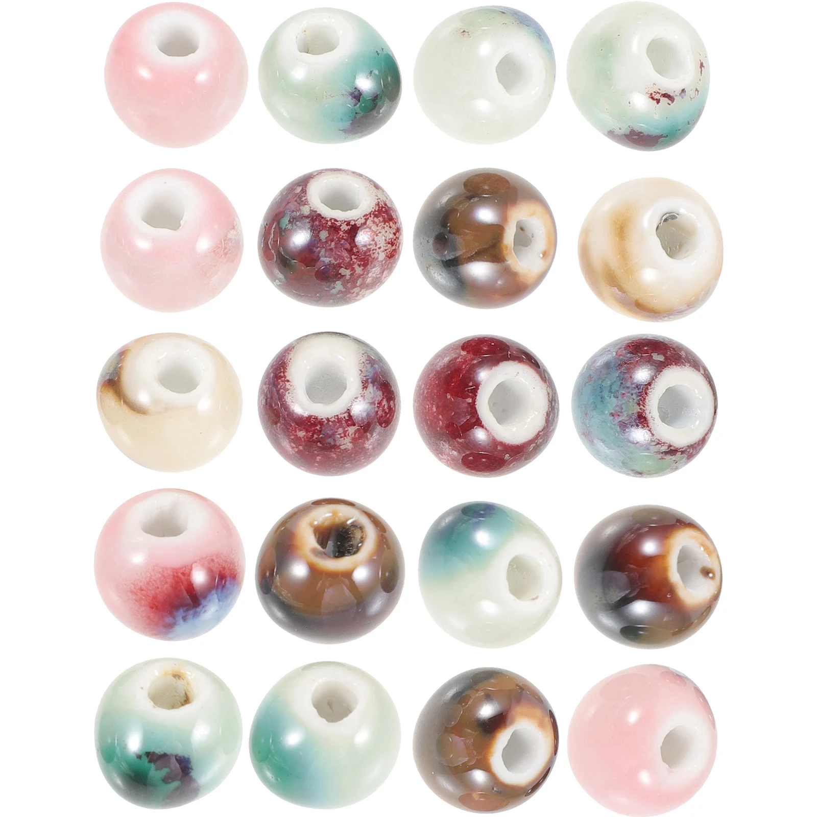 20 Pcs Ceramic Beads for Jewelry Making Round Diy Accessories Craft Supplies Bracelets Earrings Necklace Decorations Handmade
20 Pcs Ceramic Beads for Jewelry Making Round Diy Accessories Craft Supplies Bracelets Earrings Necklace Decorations Handmade