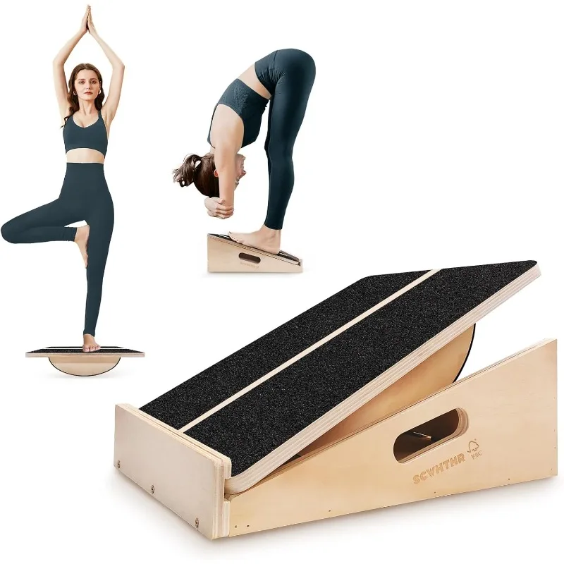 Slant Board for Calf Stretching 2-in-1 Professional Wooden Slant Board & Balance Board Adjustable Incline Stretch Wedge Physical
Slant Board for Calf Stretching 2-in-1 Professional Wooden Slant Board & Balance Board Adjustable Incline Stretch Wedge Physical