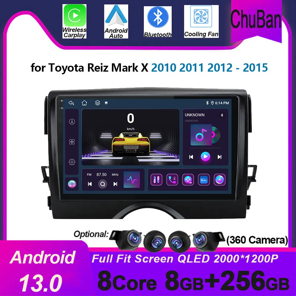 Беспроводная Автомагнитола для Toyota Reiz Mark X 2010 2011-2015 Android, радио, Wi-Fi, Автомобильный мультимедийный GPS-Навигационный экран
Беспроводная Автомагнитола для Toyota Reiz Mark X 2010 2011-2015 Android, радио, Wi-Fi, Автомобильный мультимедийный GPS-Навигационный экран