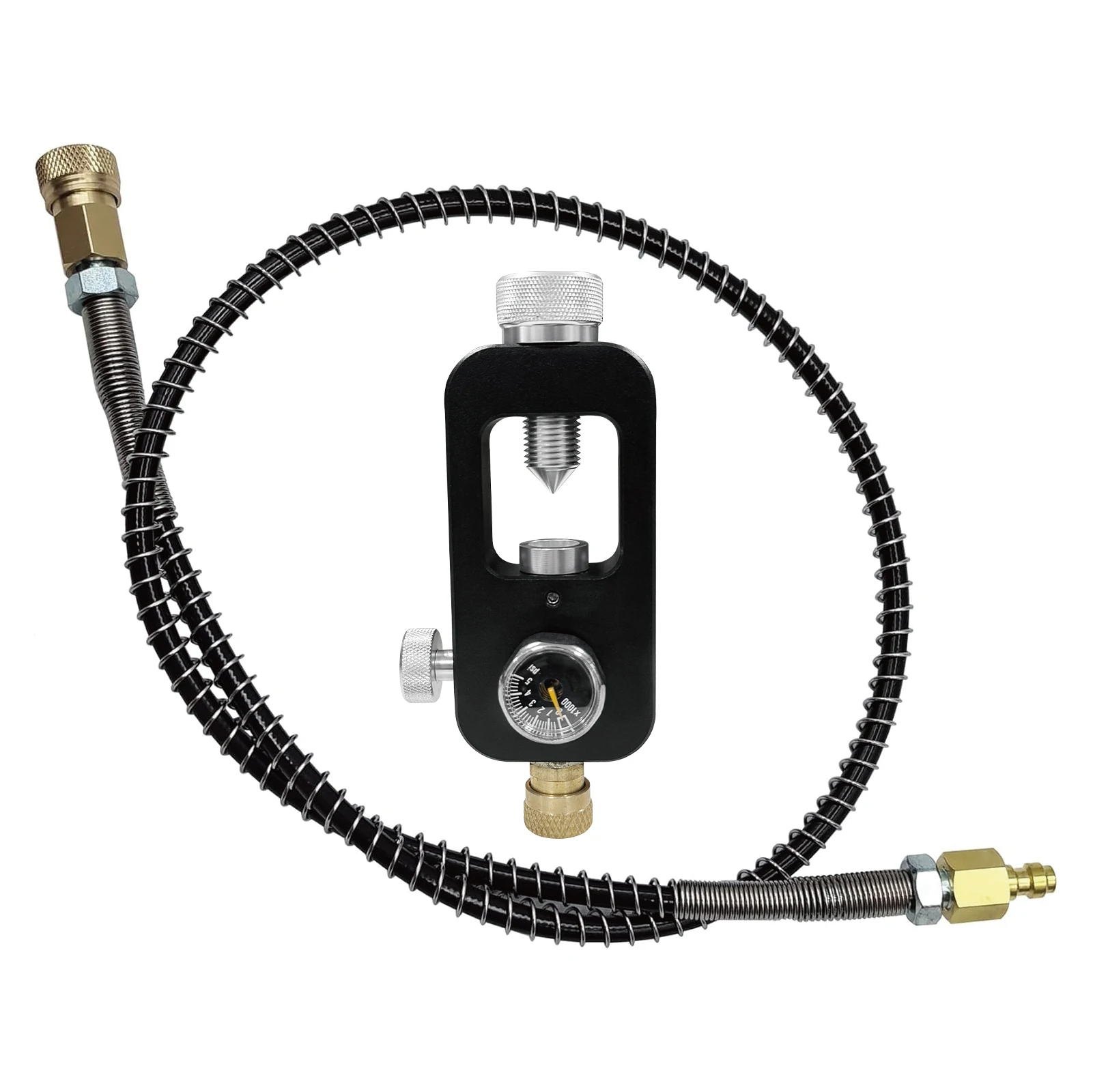 High Pressure Scuba Fill Adapter Charging Station For HPA Air Tank With Stainless Steel Braided Hose
High Pressure Scuba Fill Adapter Charging Station For HPA Air Tank With Stainless Steel Braided Hose