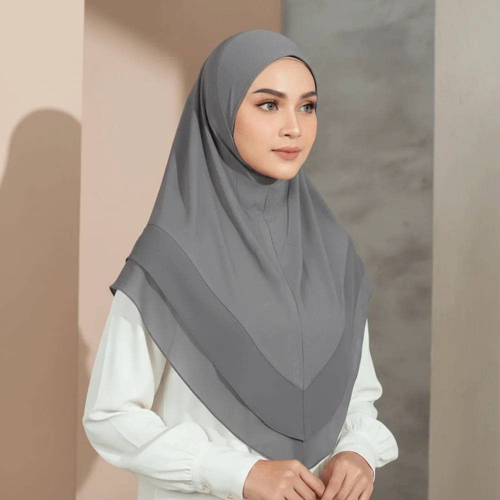 Non-Transparent Double Layer Chiffon Hijab Elegant Drape Solid Color Instant Chin Cover Scarf Wrinkle-Resistant
Non-Transparent Double Layer Chiffon Hijab Elegant Drape Solid Color Instant Chin Cover Scarf Wrinkle-Resistant