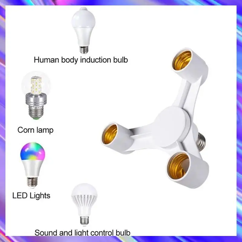 2X 3In1 E27 To E27 Extended LED Lamp Bulbs Socket Splitter Adapter Holder High Quality For Photo Studio Photography
2X 3In1 E27 To E27 Extended LED Lamp Bulbs Socket Splitter Adapter Holder High Quality For Photo Studio Photography