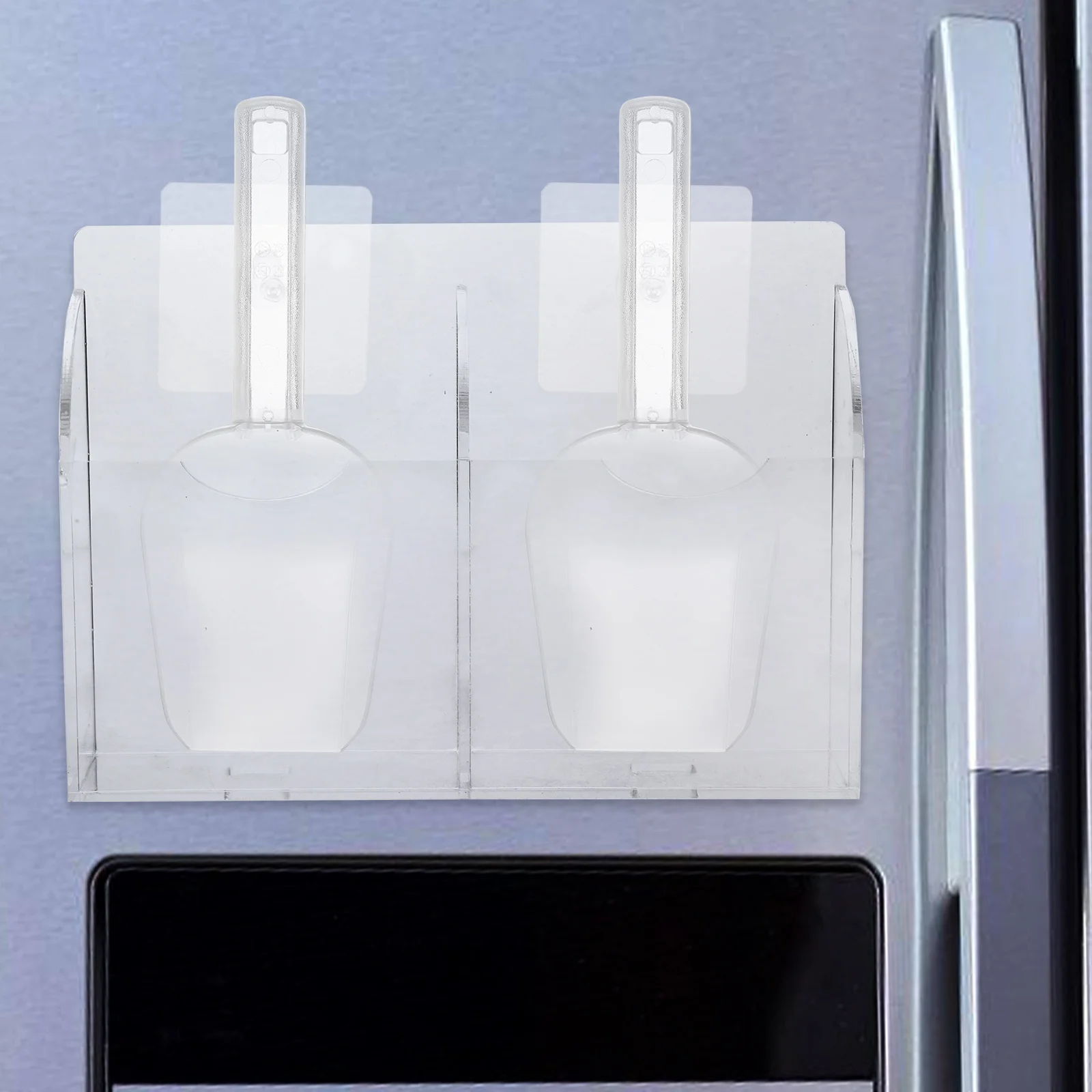 2 Clear Maker Spoon Holders Ice Maker Spoon Rest Holders Rack for Kitchen Supplies Dual Compartments Storage Box
2 Clear Maker Spoon Holders Ice Maker Spoon Rest Holders Rack for Kitchen Supplies Dual Compartments Storage Box