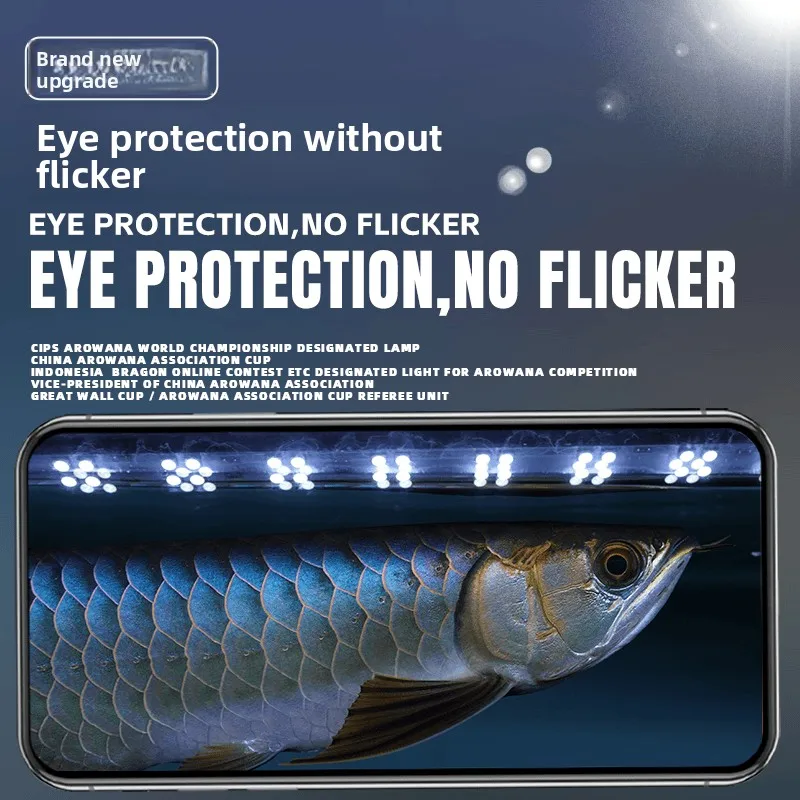 LED Fish Tank Light for Arowana Submersible 2 Modes Golden/Blue 6000K/10000K 32cm-172cm 5-45W Aquarium Lighting
LED Fish Tank Light for Arowana Submersible 2 Modes Golden/Blue 6000K/10000K 32cm-172cm 5-45W Aquarium Lighting