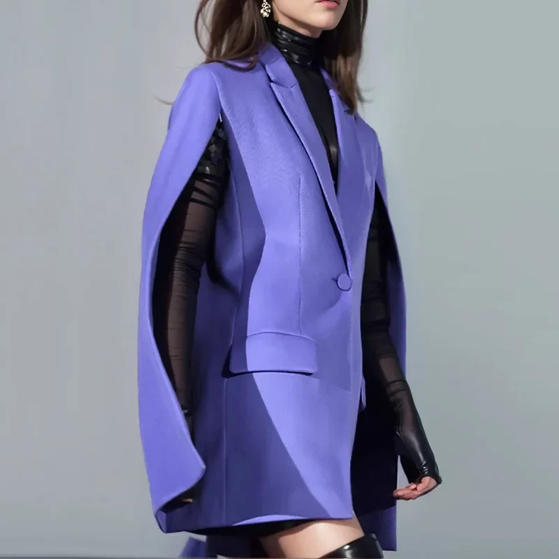 Purple Women Suit 1 Piece Blazer Split Sleeves Jacket Elegant Formal Office Lady Work Wear Business Single Breasted Coat
Purple Women Suit 1 Piece Blazer Split Sleeves Jacket Elegant Formal Office Lady Work Wear Business Single Breasted Coat