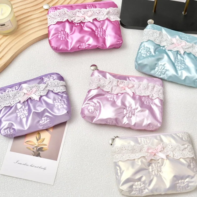 Girls'minimalist Style Bow Lace Coin Purse Sweet Fashon Quilted Coin Money Card Holder Case Storage Card Key Small Handbag
Girls'minimalist Style Bow Lace Coin Purse Sweet Fashon Quilted Coin Money Card Holder Case Storage Card Key Small Handbag