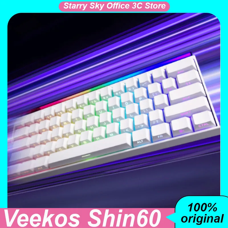 Veekos Shin60 Беспроводная трехрежимная клавиатура с магнитной осью RT0.01 8K RGB 61 клавиша 7000 мАч ПК Киберспортная игровая клавиатура для ноутбука Офис
Veekos Shin60 Беспроводная трехрежимная клавиатура с магнитной осью RT0.01 8K RGB 61 клавиша 7000 мАч ПК Киберспортная игровая клавиатура для ноутбука Офис