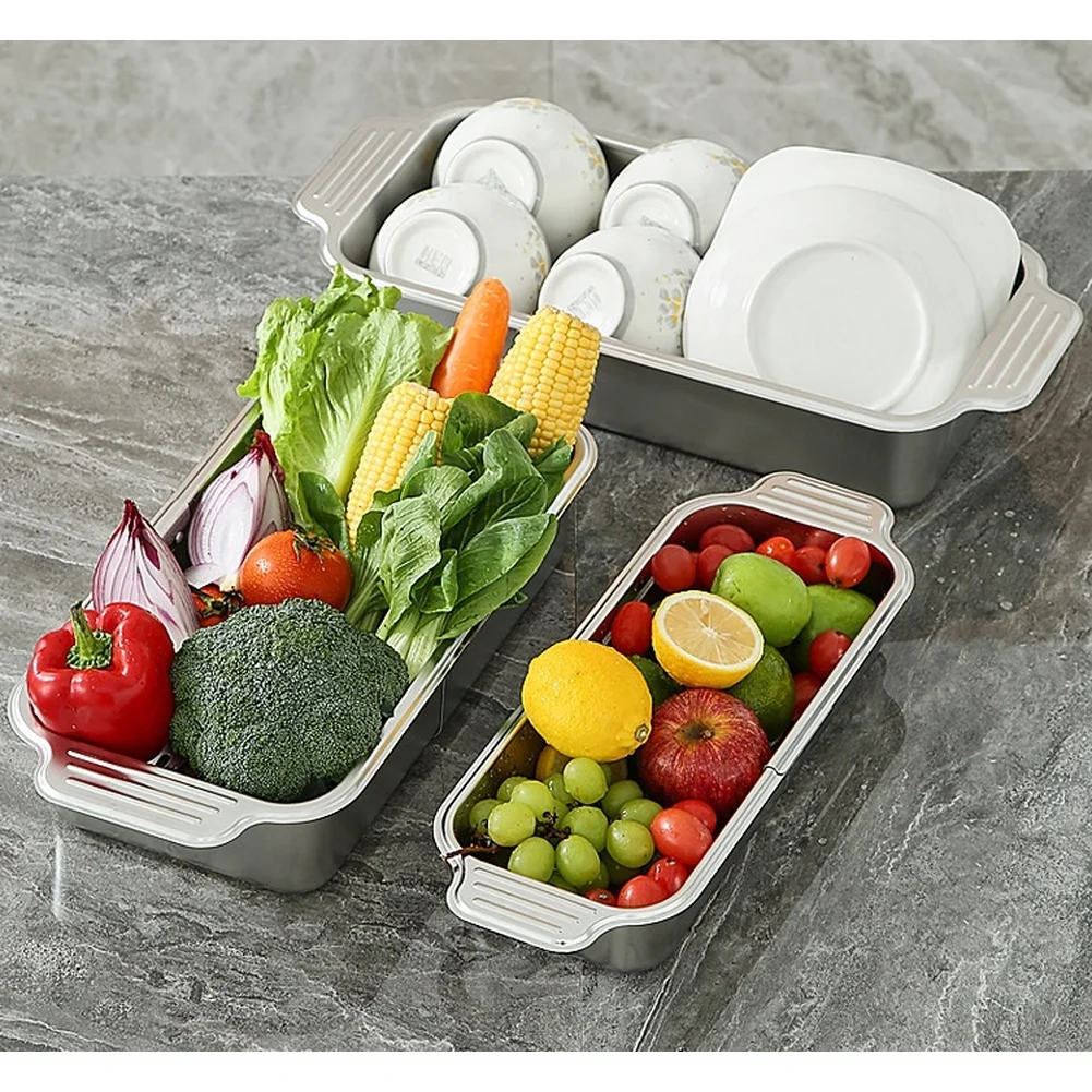 304 SUS304 Stainless Steel Telescopic Drain Basket Kitchen Sink Strainer Collapsible Adjustable 34cm 44cm 47.5x15x6cm
304 SUS304 Stainless Steel Telescopic Drain Basket Kitchen Sink Strainer Collapsible Adjustable 34cm 44cm 47.5x15x6cm