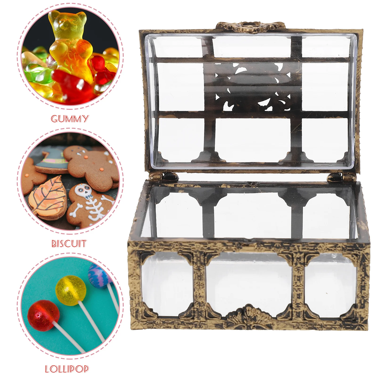 12Pcs Plastic Candy Box Treasure Chest Design Wedding Party Favors Packaging Small Treats Storage for Bridal Shower Table
12Pcs Plastic Candy Box Treasure Chest Design Wedding Party Favors Packaging Small Treats Storage for Bridal Shower Table