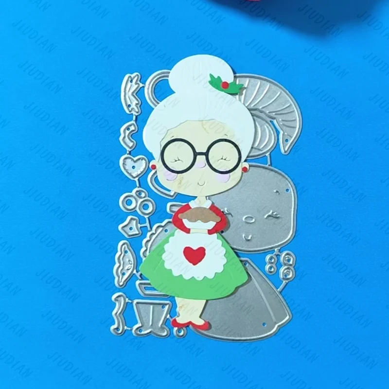 New Apron Old Lady Metal Cutting Dies Scrapbooking For DIY Greeting Card Reliefs Craft Stamps Photo Album Embossing Dies
New Apron Old Lady Metal Cutting Dies Scrapbooking For DIY Greeting Card Reliefs Craft Stamps Photo Album Embossing Dies