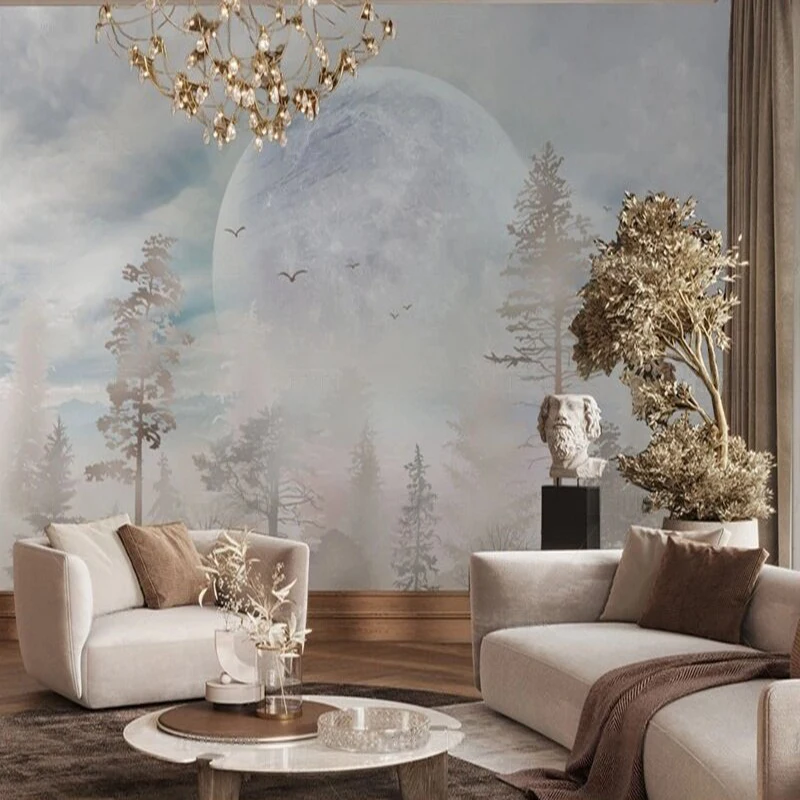 Original Smoke and Mountains Hidden Trees Leisure picture for TV bedroom home decoration background wall
Original Smoke and Mountains Hidden Trees Leisure picture for TV bedroom home decoration background wall