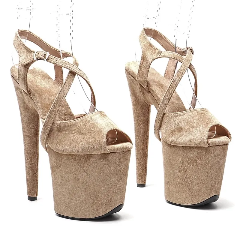 Women New 20CM/8inches Suede Upper Sexy Exotic High Heel Platform Party Sandals Pole Dance Shoes Model Shows Sandals 244
Women New 20CM/8inches Suede Upper Sexy Exotic High Heel Platform Party Sandals Pole Dance Shoes Model Shows Sandals 244