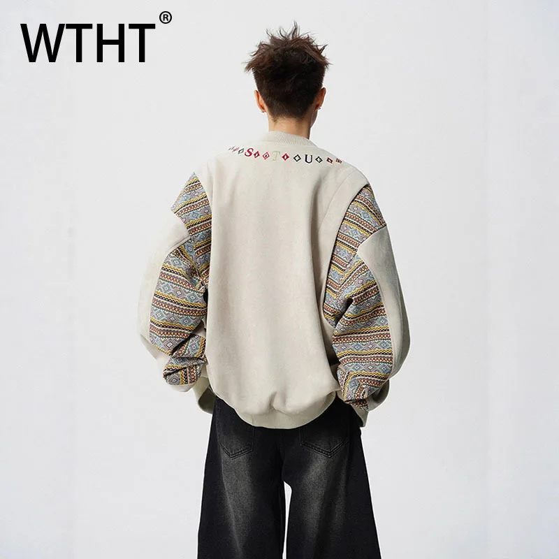 WTHT Fashion 2025 Autumn Men's Letter Embroidery Patchwork Coats Trendy Contrast Color Round Collar Casual Jackets Male 2A2005
WTHT Fashion 2025 Autumn Men's Letter Embroidery Patchwork Coats Trendy Contrast Color Round Collar Casual Jackets Male 2A2005