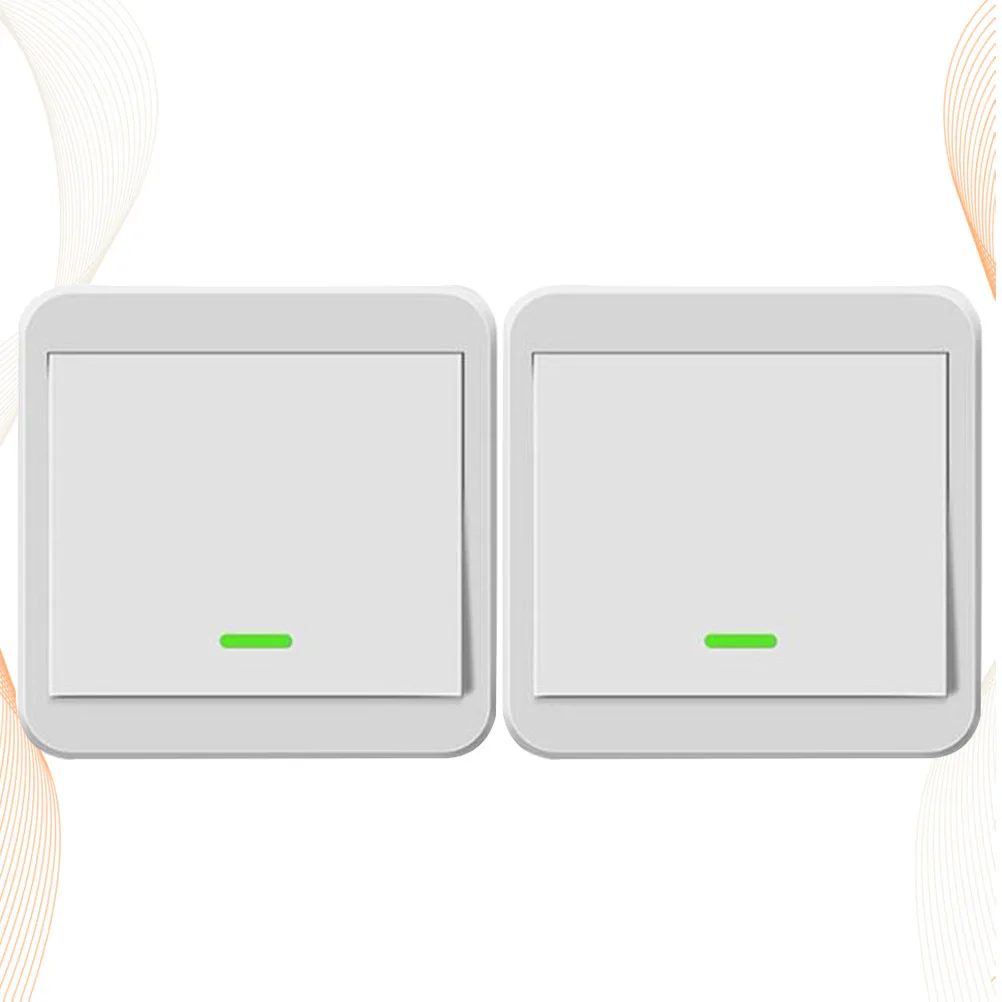 1Set Wireless Wiring-Free Light Switch Panel 50M Signal Penetration Flame Retardant Easy Installation 
1Set Wireless Wiring-Free Light Switch Panel 50M Signal Penetration Flame Retardant Easy Installation