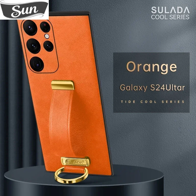 Роскошный кожаный чехол для телефона с кольцом на запястье для Samsung Galaxy S24Ultra S24 Plus, чехлы для телефонов Galaxy S23 S22 Ultra Plus
Роскошный кожаный чехол для телефона с кольцом на запястье для Samsung Galaxy S24Ultra S24 Plus, чехлы для телефонов Galaxy S23 S22 Ultra Plus