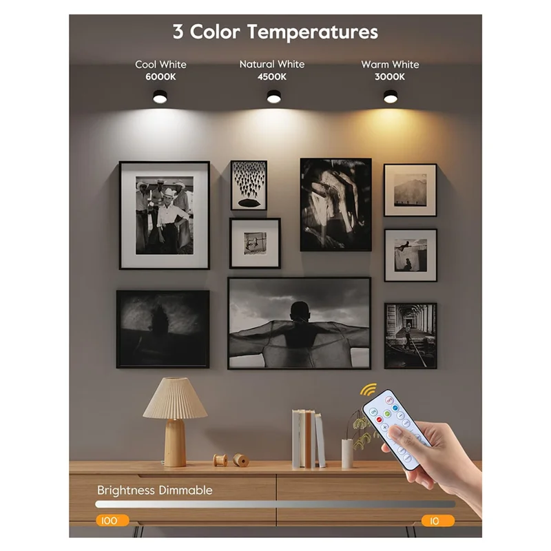 -SPOR Wall Mounted Lights,Rechargeable LED Magnetic Wall Sconce With Remote,3 Lighting Colors 360° Rotation Wall Lamp Black
-SPOR Wall Mounted Lights,Rechargeable LED Magnetic Wall Sconce With Remote,3 Lighting Colors 360° Rotation Wall Lamp Black