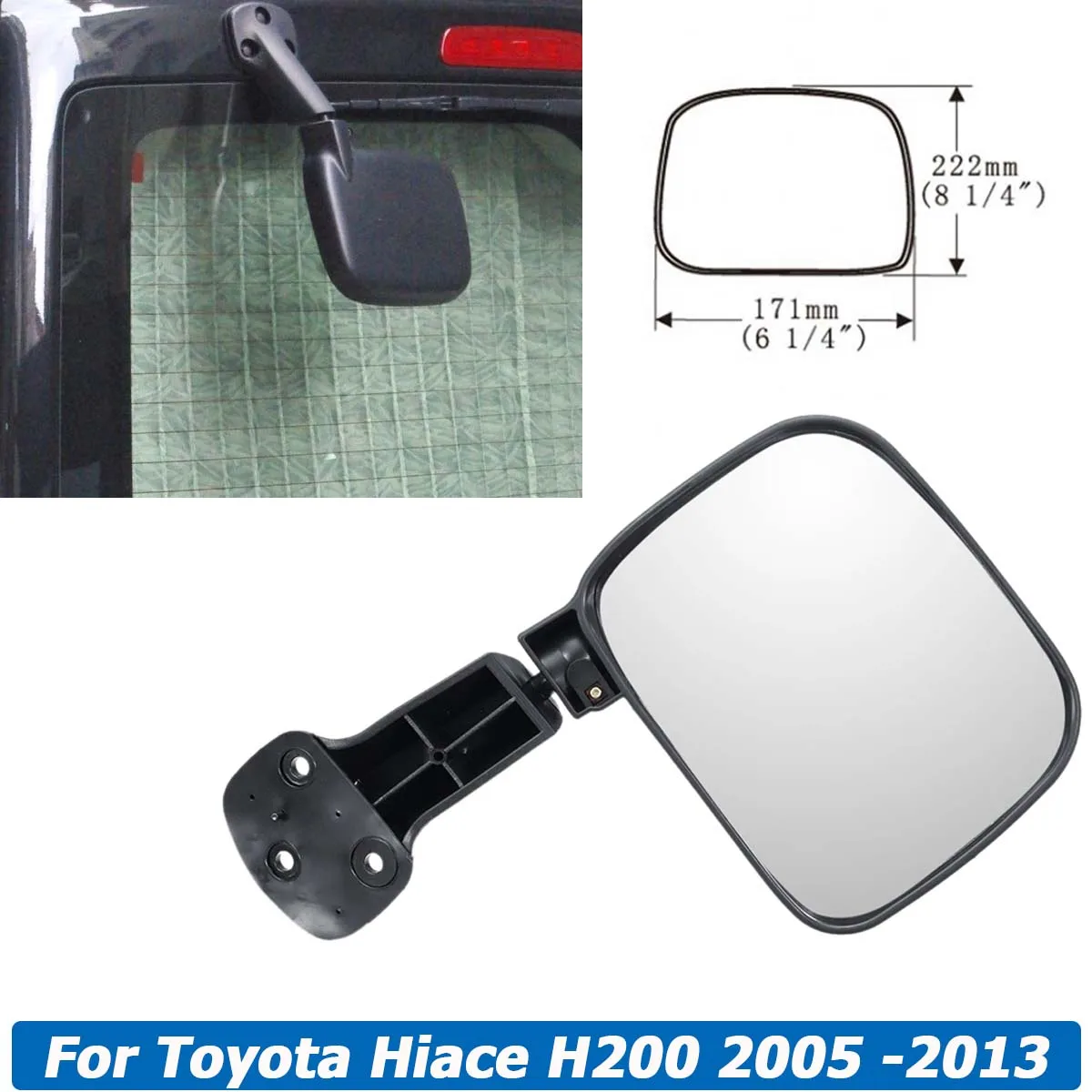Left Side Rear Tailgate Back Door Mirror Assembly Truck Van For Toyota Hiace H200 2005 2006 2007 2008 2009 -2013 Car Accessories
Left Side Rear Tailgate Back Door Mirror Assembly Truck Van For Toyota Hiace H200 2005 2006 2007 2008 2009 -2013 Car Accessories